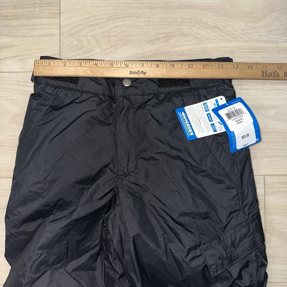 Columbia Snow Pants Youth Size Medium Black Outgrown Insulated Snowboard Ski NEW - Picture 6 of 9